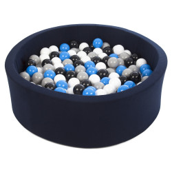 Navy blue ball pit + 200 balls